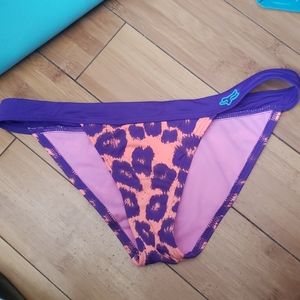 New small fox purple and orange swim bottom